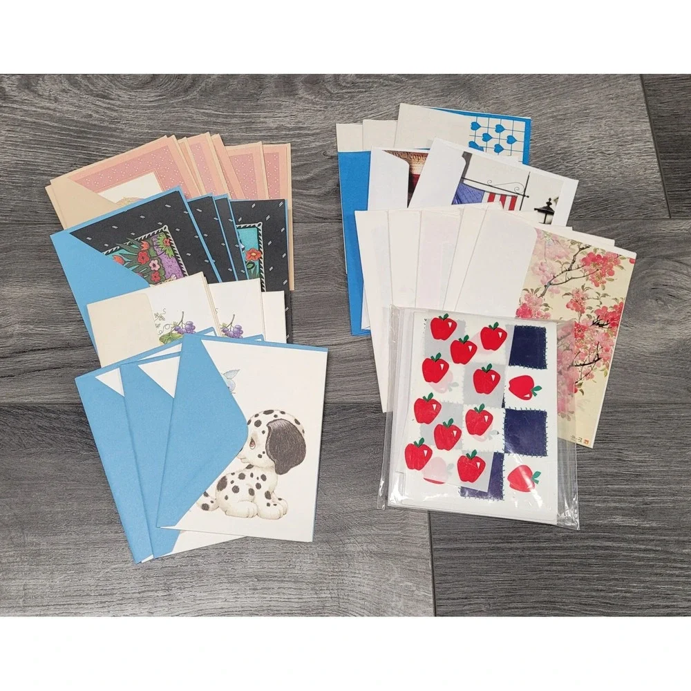 Assortment of Blank Note Cards with Envelopes (Lot of 40)